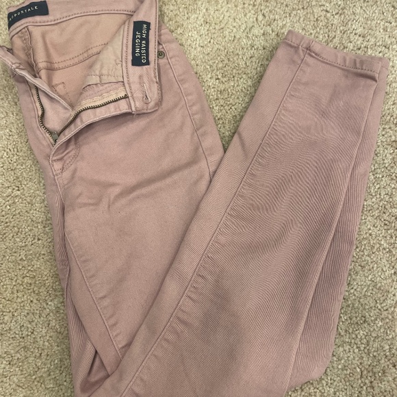 Pink Aeropostale skinny jeans size 000 - Picture 2 of 3